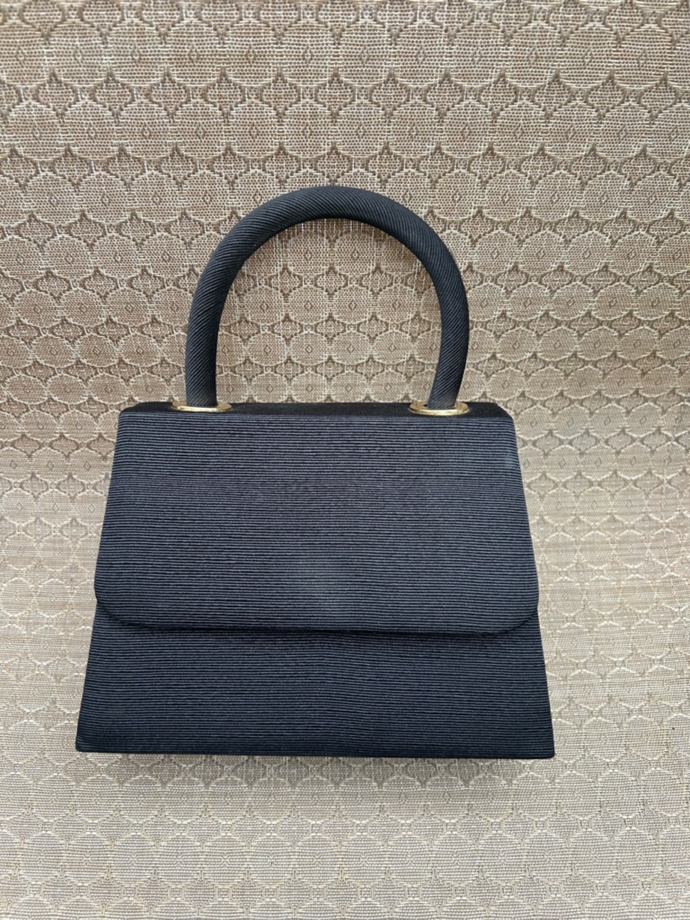 Elegant Black Structured Top-Handle Women's Bag